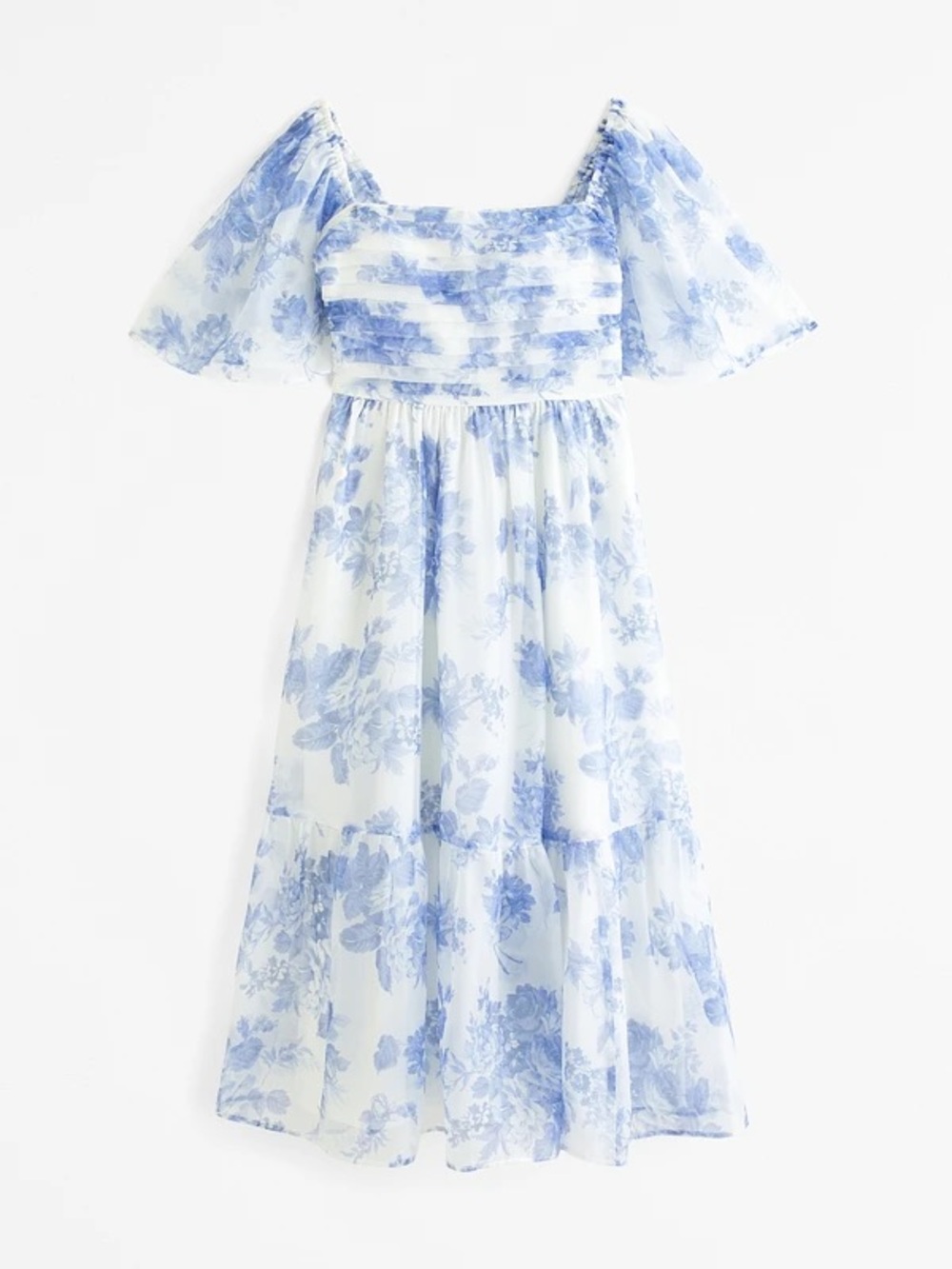 Abercrombie & Fitch Emerson angel sleeve midi dress
